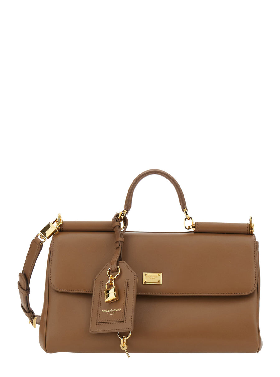 Handbag My Sicily Brown Leather Calfskin Handbags