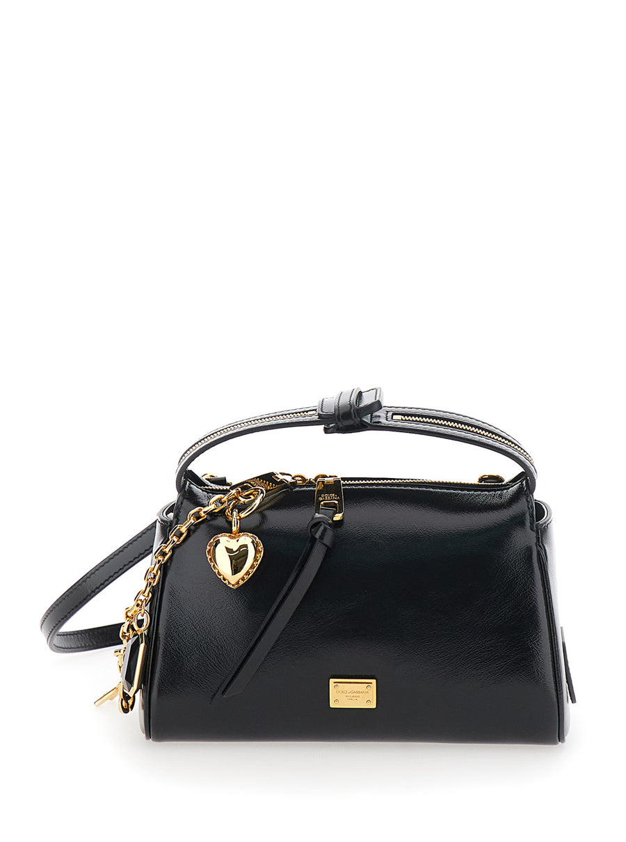Handbag Vittoria Black Cotton Handbags