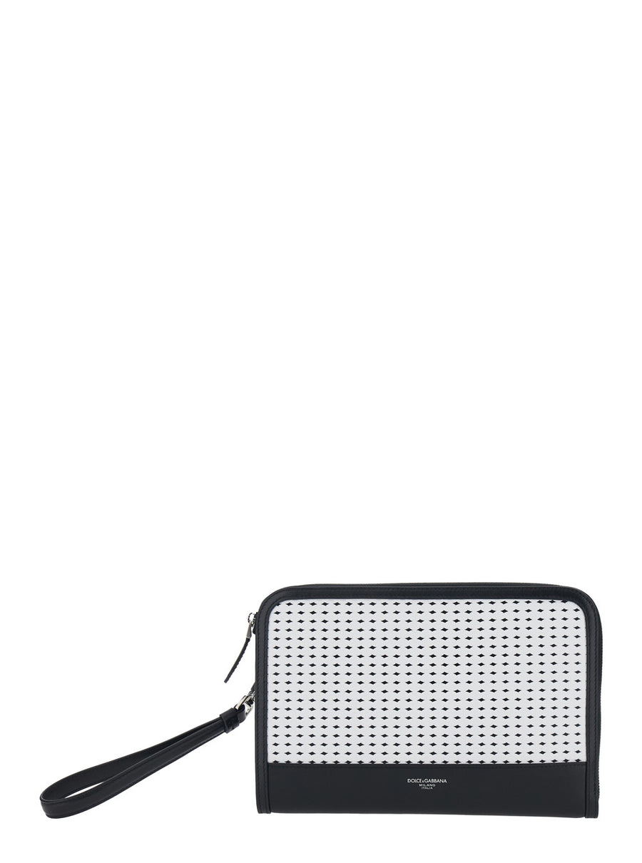 Clutch Black Leather Calf Bags
