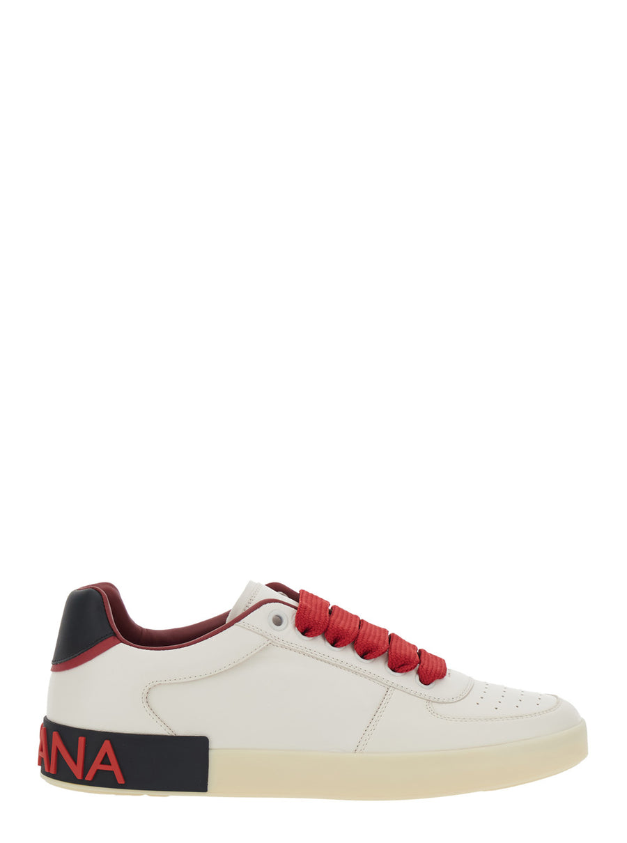 Sneakers Portofino Custom White Leather Lamb Trainers