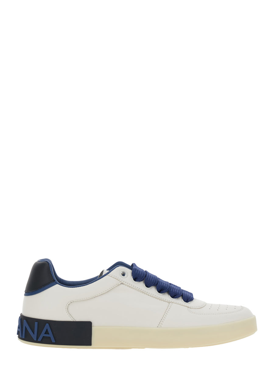 Sneakers Portofino Custom Blue Leather Lamb Trainers