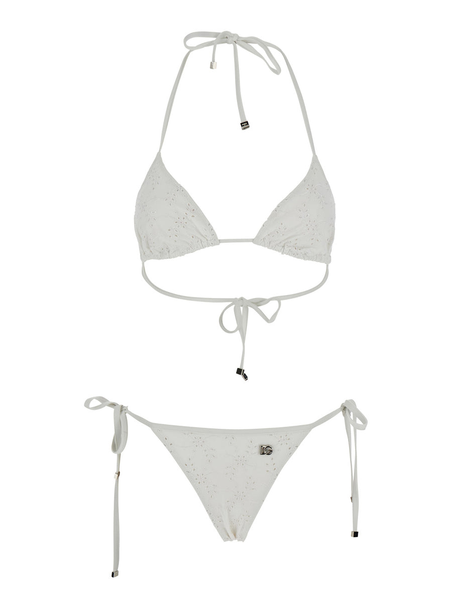 Bikini Triangle White Swimwear