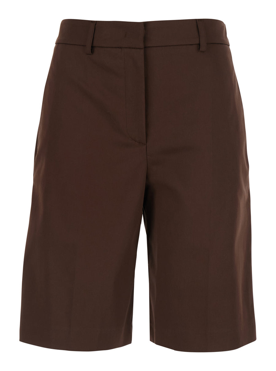 Bermuda Shorts Cotton Brown