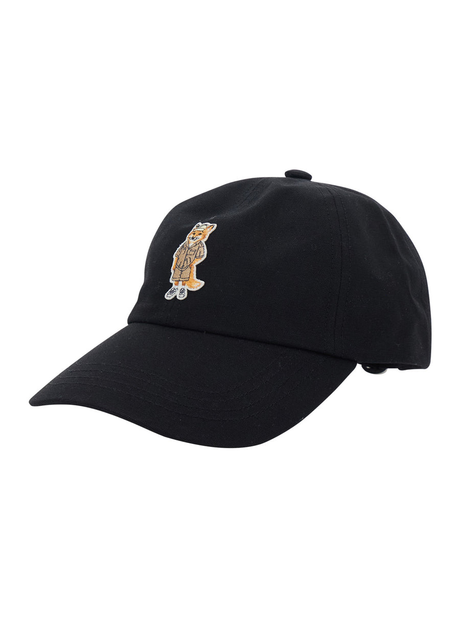 Cap Dressed Fox Black Cotton Hat