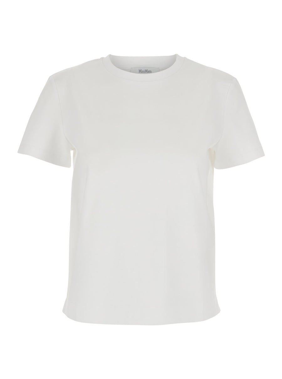 T-Shirt Donata White Cotton T-shirts & Jerseys