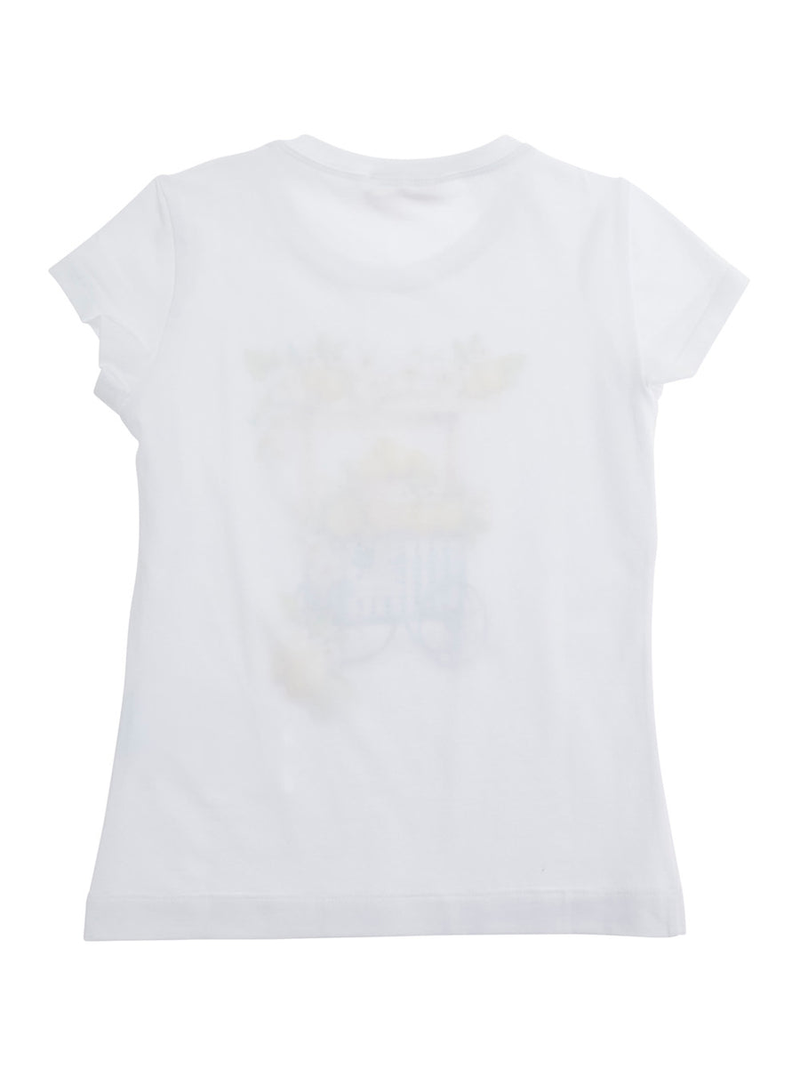 T-Shirt Round Neck White Cotton T-shirts