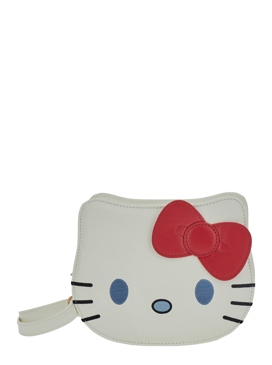 Crossbody Bag Hello Kitty White Polyurethane Shoulder