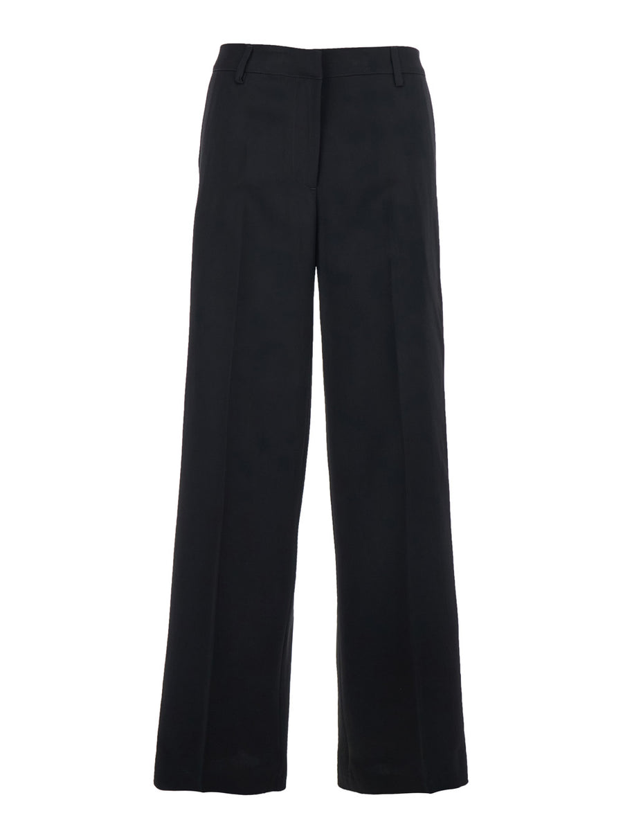 Pants Francoise Black Viscose Trousers
