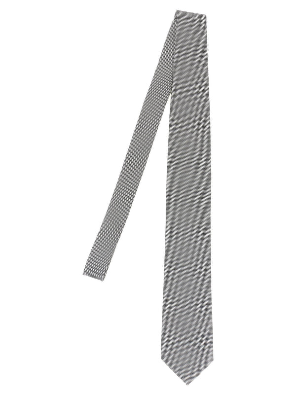 Tom Ford Mulberry silk satin necktie in gray