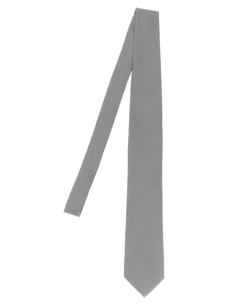 Tom Ford Mulberry silk satin necktie in gray
