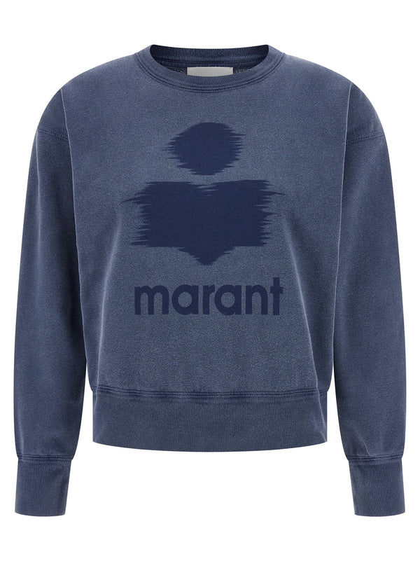 سويت شيرت Marant Etoile شعار-مطبوع قطن — أزرق