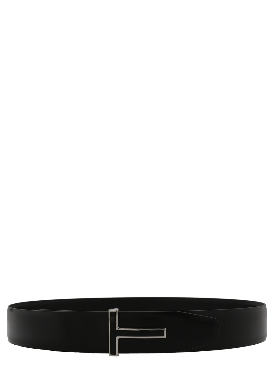 Tom Ford T-Buckle Belt — Black