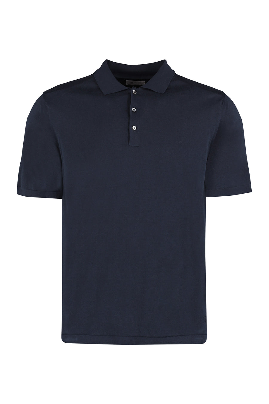 Polo Shirt Cotton Knit Blue