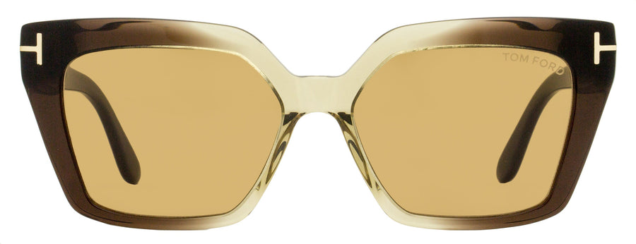 Tom Ford TF1030 Eco Acetate sunglasses in brown — view 2