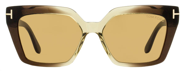 Tom Ford TF1030 Eco Acetate sunglasses in brown — view 2