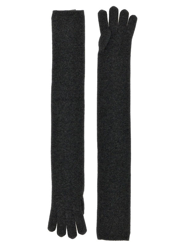 Max Mara Timor Gloves — Charcoal