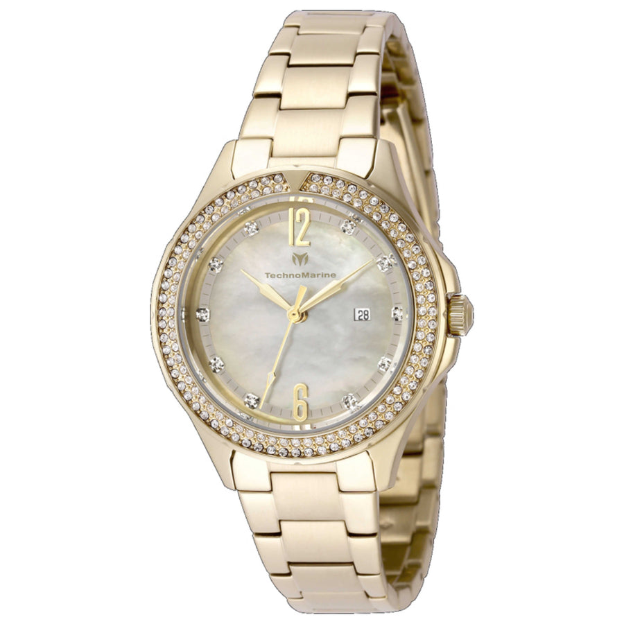 Preloved - Technomarine Womens Luna Tides 33mm Quartz Watch Tm-826012 One Color Watches