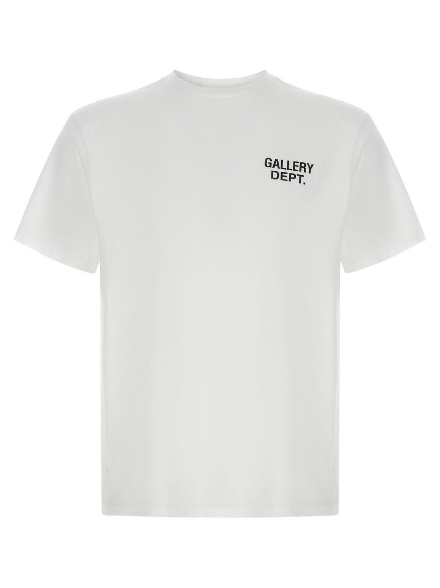 Gallery Dept. Logo-Printed Cotton T-Shirt — White