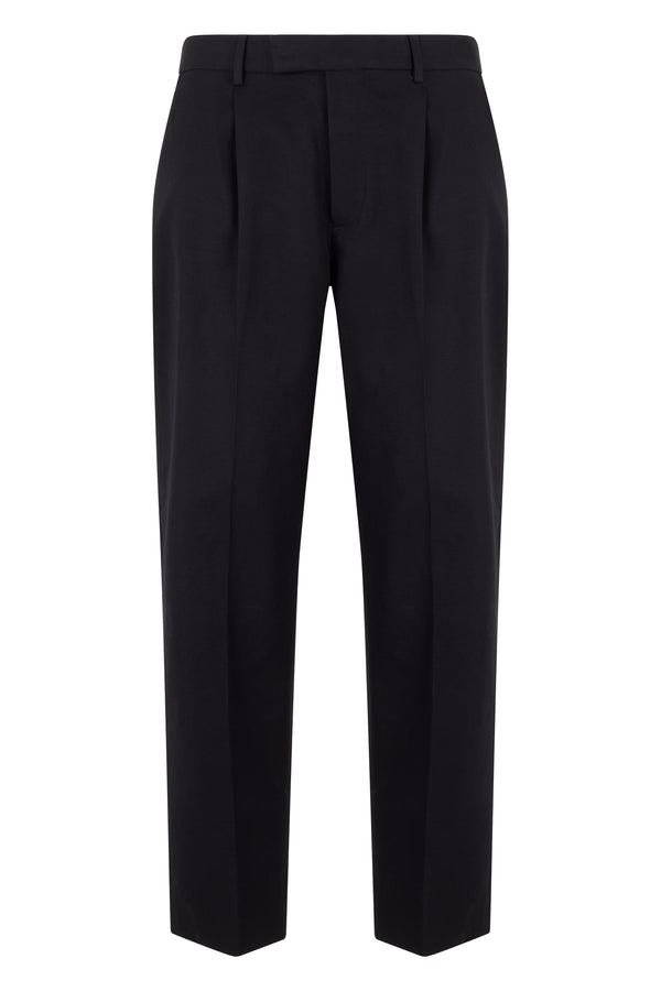 Trousers Cotton-Linen Black
