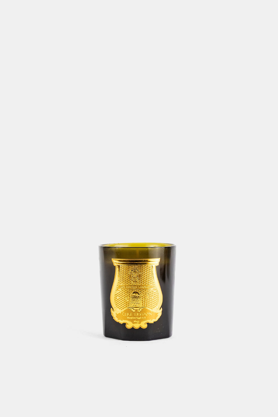 Trudon Blown glass candle in green