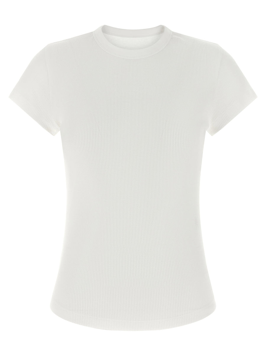 Isabel Marant Ribbed Cotton Jersey T-shirt — White