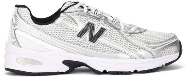 Low-Top Sneakers 740 White Mesh Trainers