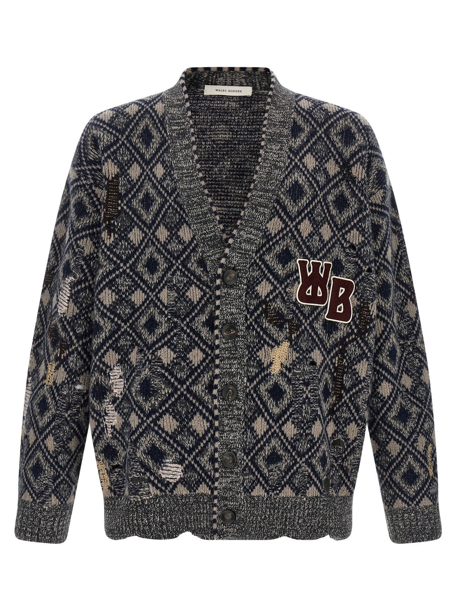 Wales Bonner Cardigan — Navy