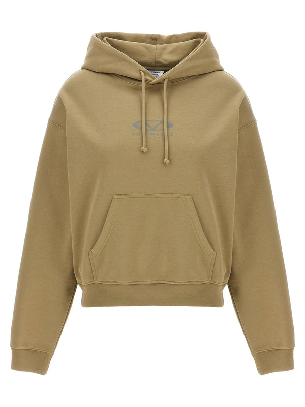 Vetements أوفال شعار هودي — كاكي