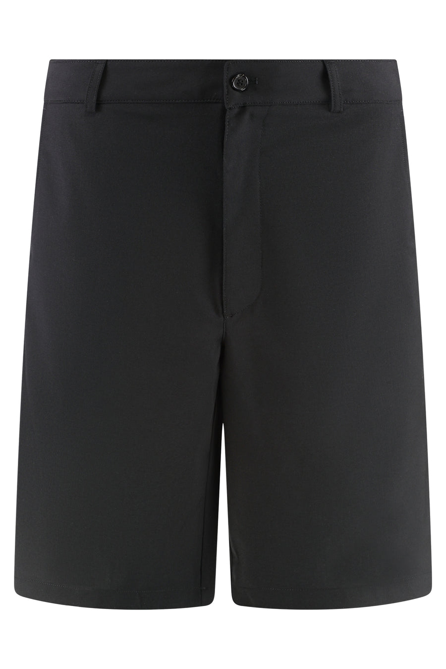 Bermuda Shorts Techno Fabric Black Wool