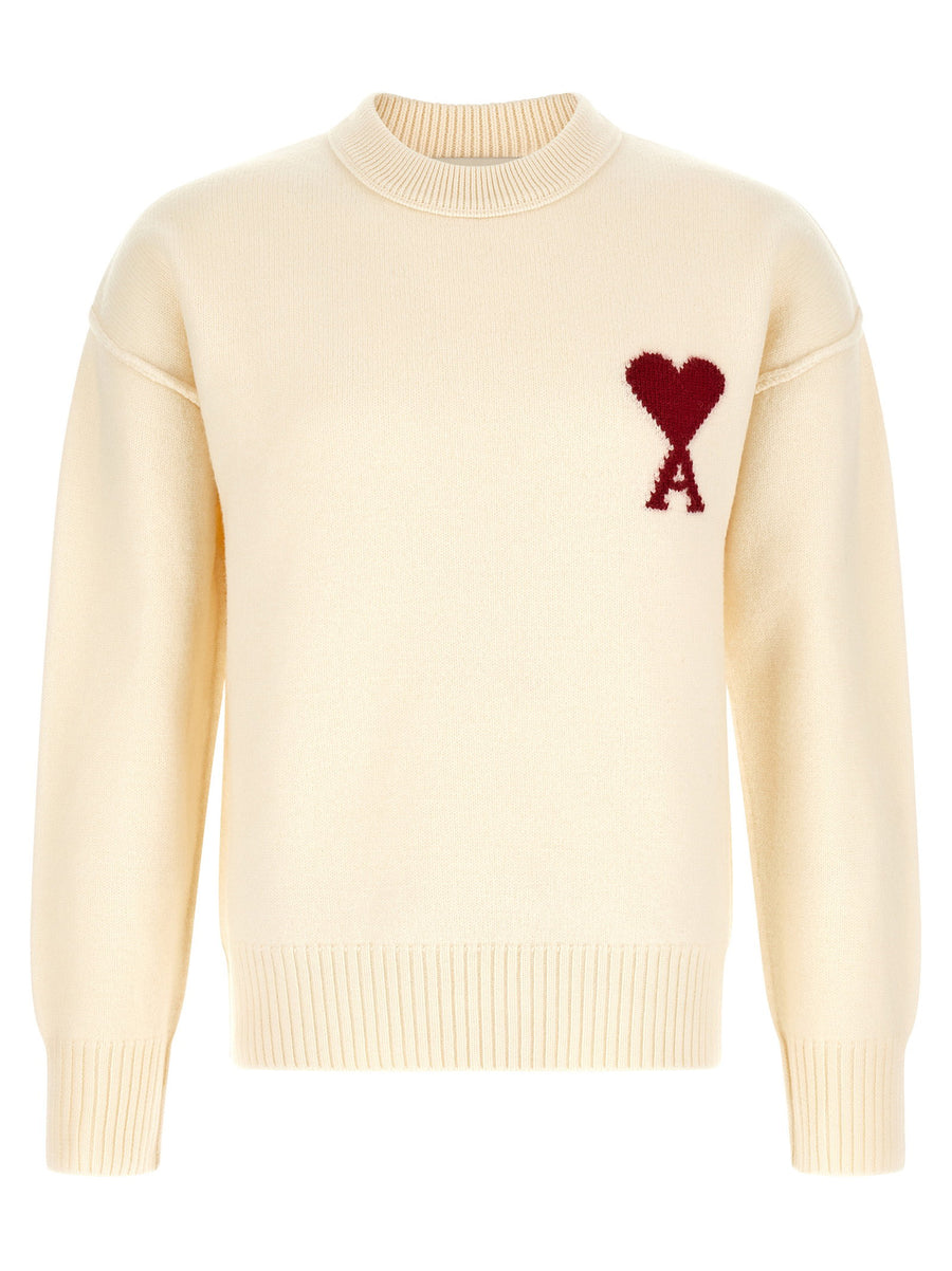 Ami Paris Sweater — Cream