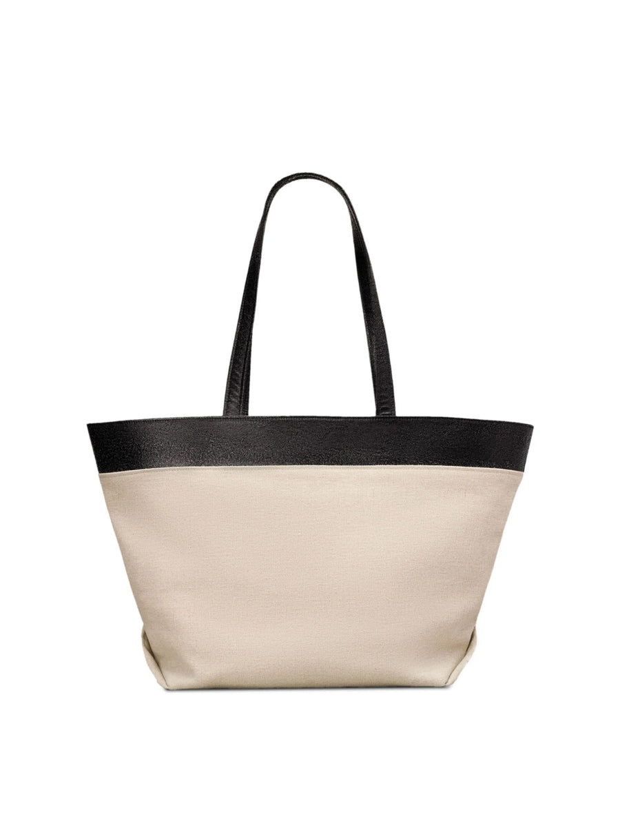 AMI Paris Textile tote bag in beige