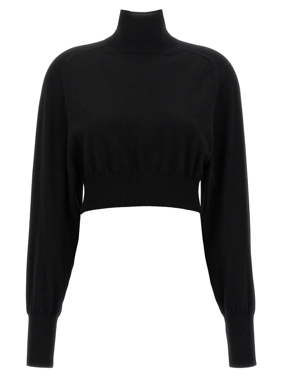 Sportmax Ululato Turtleneck Sweater — Black