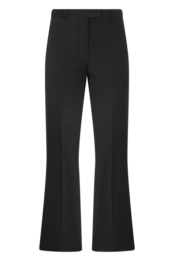 Flared Trousers Umanita Black Cotton