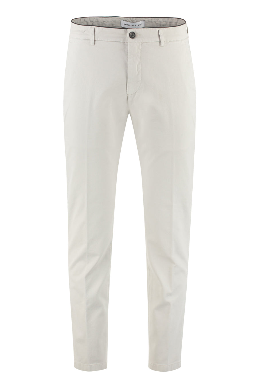 Prince Cotton Chino Trousers Gray Modal Chinos
