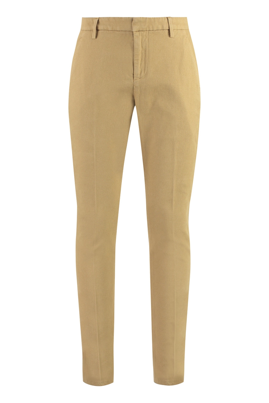 Gaubert Cotton Chino Trousers Camel Elastane Chinos