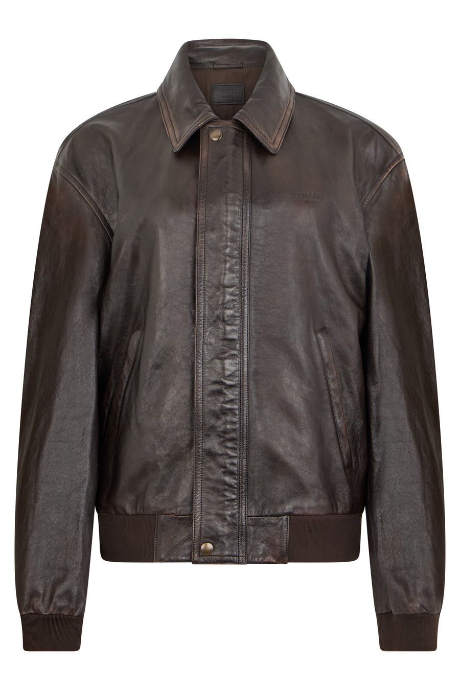 Leather Jacket Lambskin Dark Brown