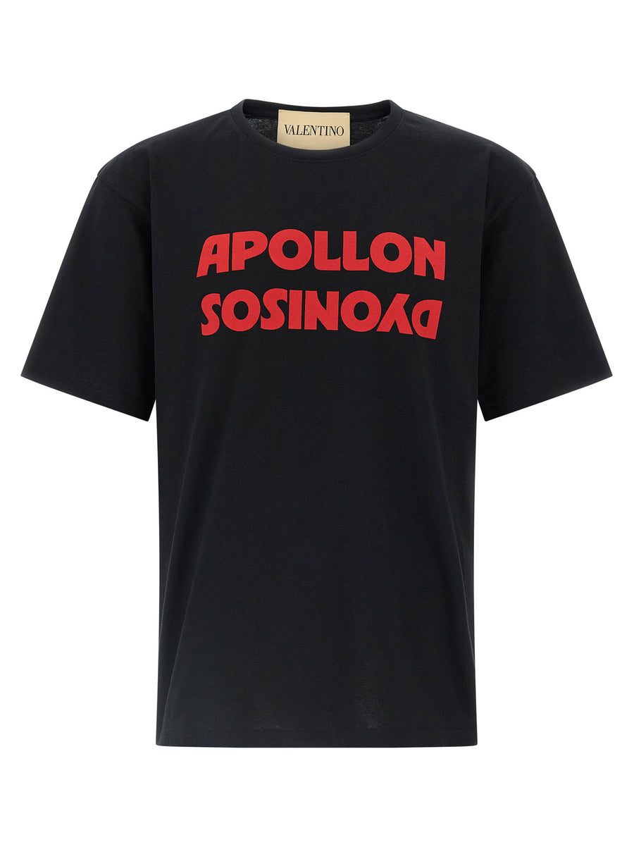 Valentino Garavani Logo-Printed T-shirt — Black