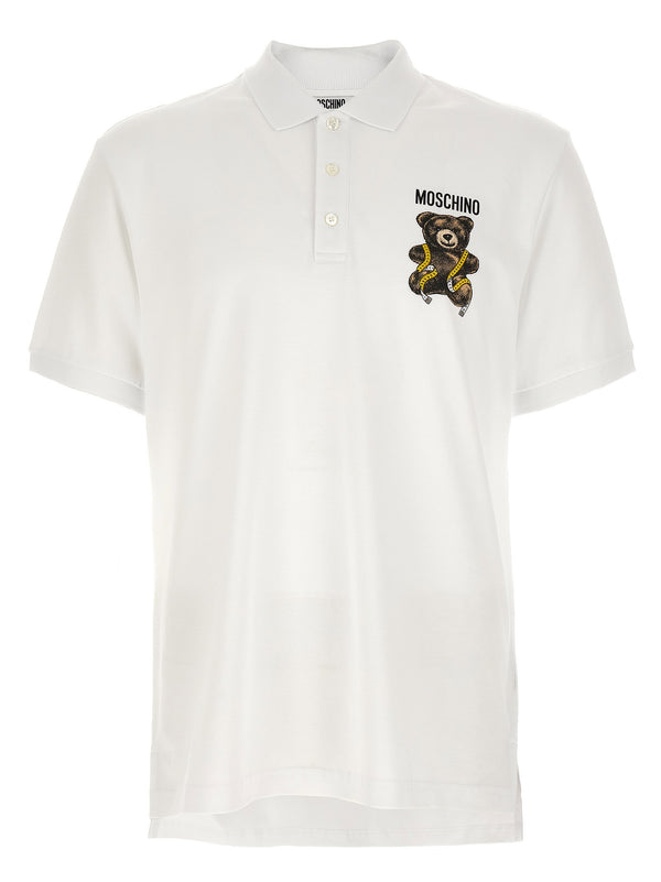 Moschino polo shirt in white