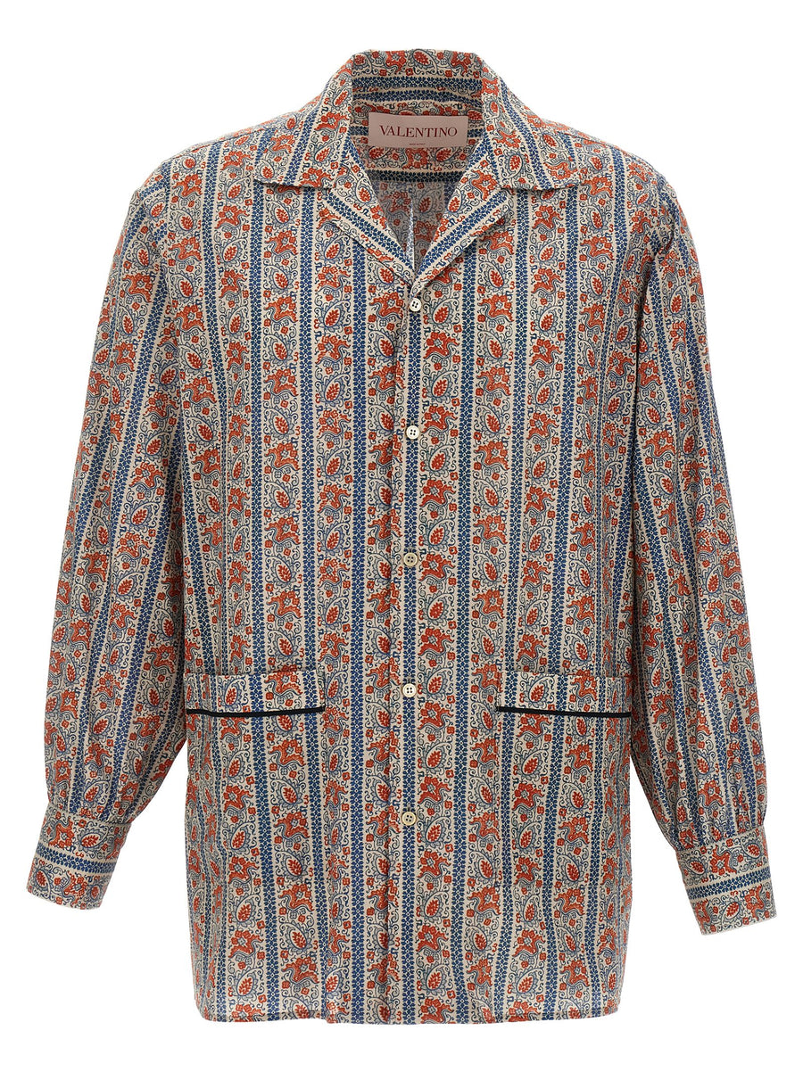 Valentino Garavani Voyage Imaginaire Shirt — rust