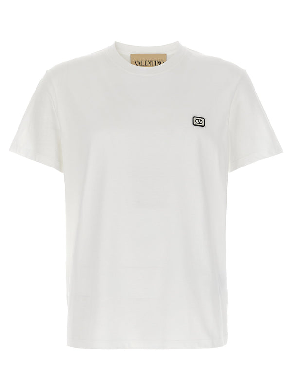 Valentino Garavani Logo-Embroidered T-shirt — White