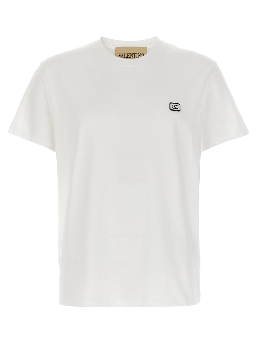 Valentino Garavani Logo-Embroidered T-shirt — White