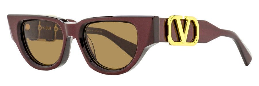 Valentino VLS-103 Acetate sunglasses in burgundy