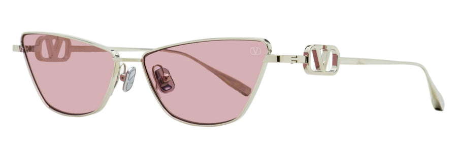Valentino VLS-135 Titanium sunglasses in silver