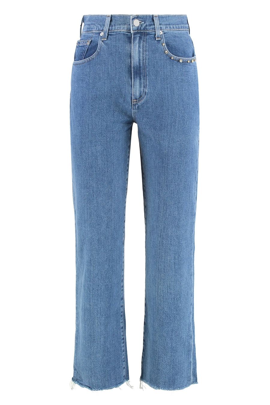 Straight Leg Denim Jeans Cotton Straight-leg
