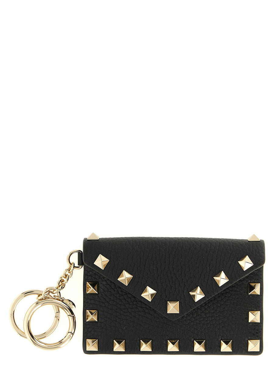 Valentino Garavani Rockstud Card Case — Black