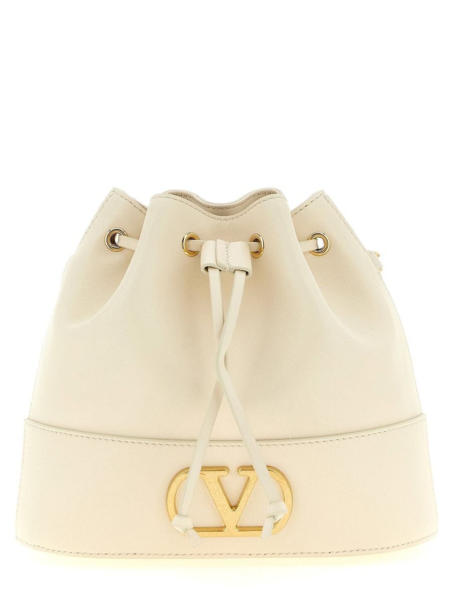 Valentino Garavani Bucket Bag — Cream