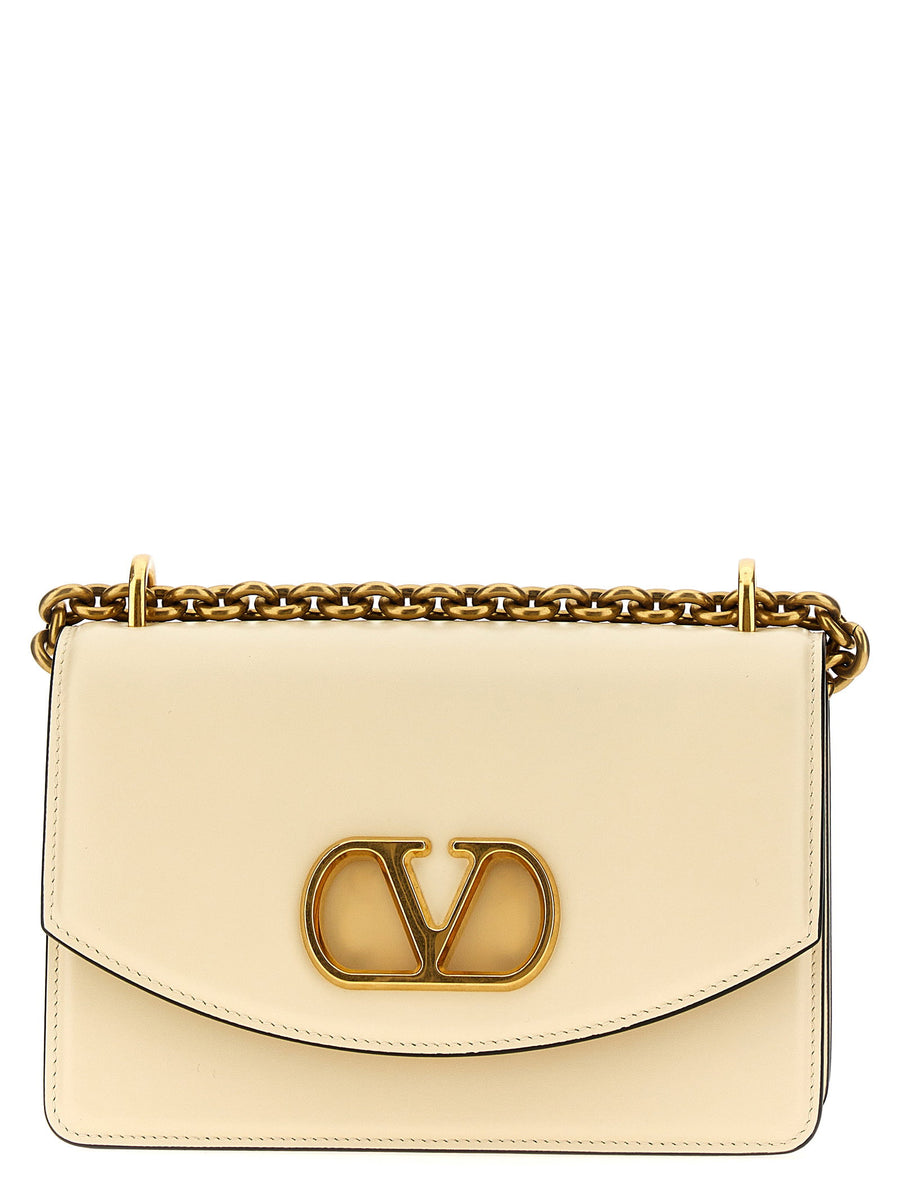 Valentino Garavani Vain Shoulder Bag — Cream