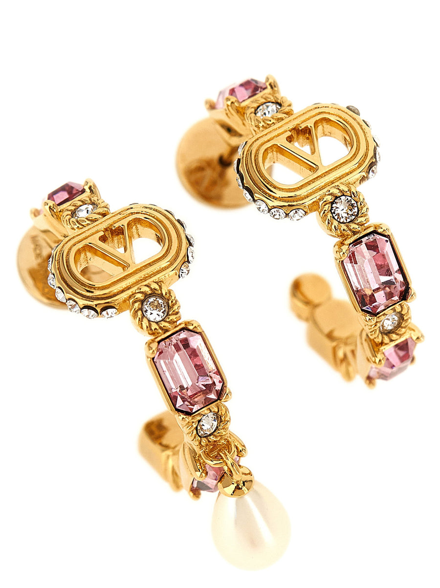 Valentino Garavani Ovalette Earrings — Gold