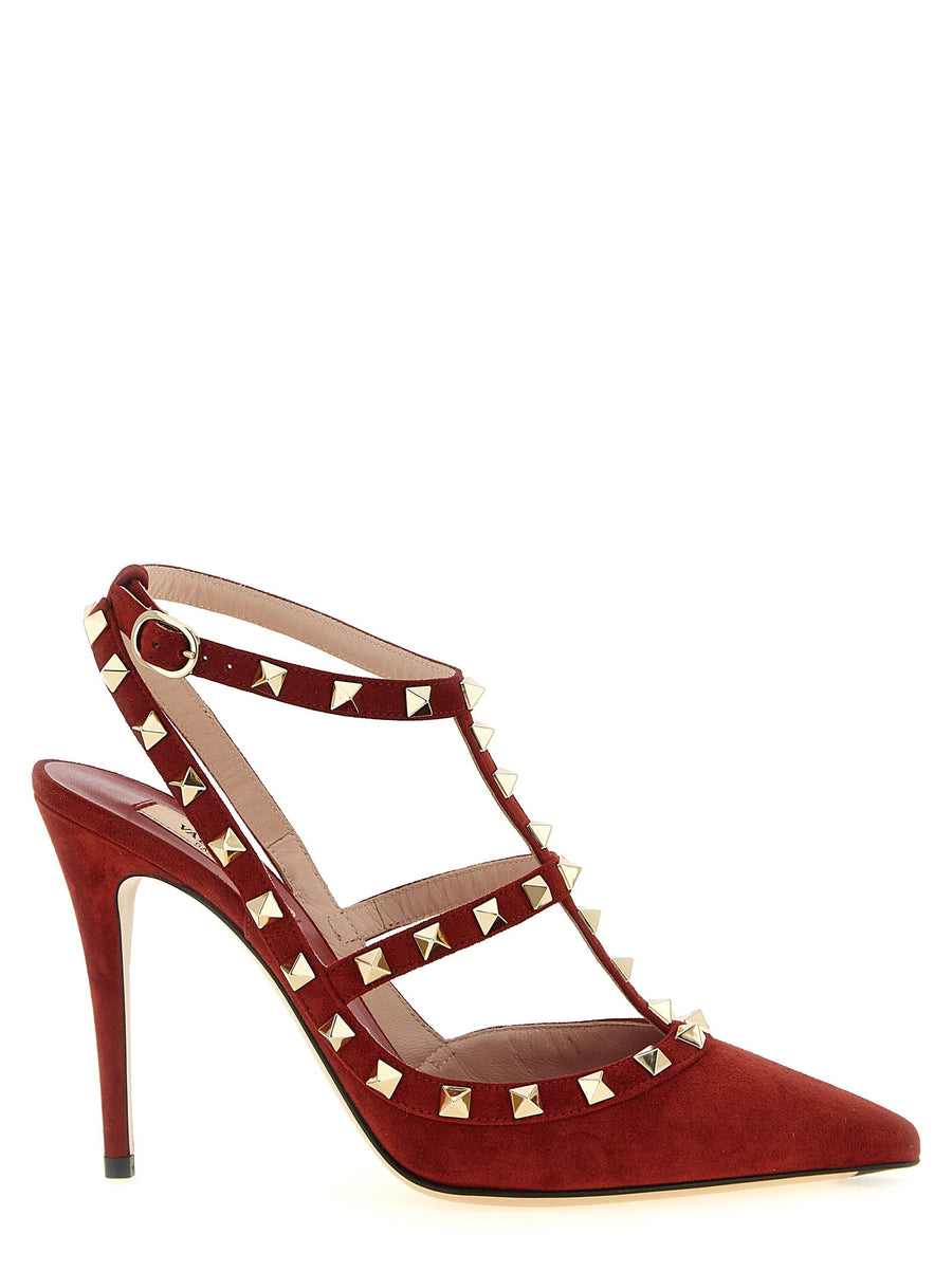 Valentino Garavani Rockstud Pumps — Red