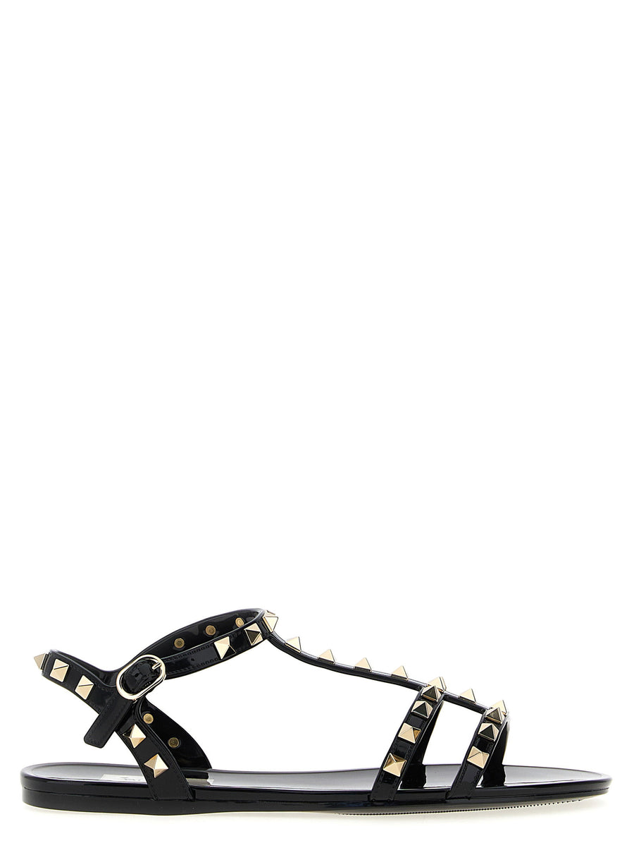Valentino Garavani Rockstud Sandals — Black